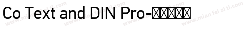 Co Text and DIN Pro字体转换
